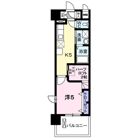 浅香山駅 徒歩12分 5階の物件間取画像